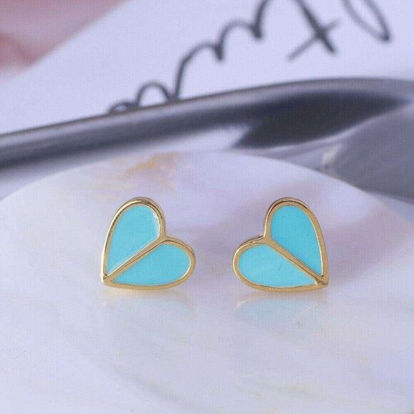 NWOT Kate Spade New York Blue Heritage Spade Small Earring’s